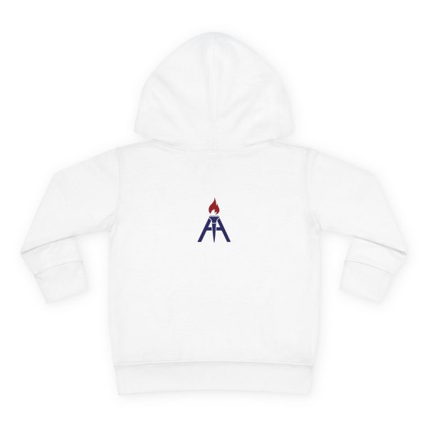 Superhero AmeriCan girl Toddler Hoodie - Image 2
