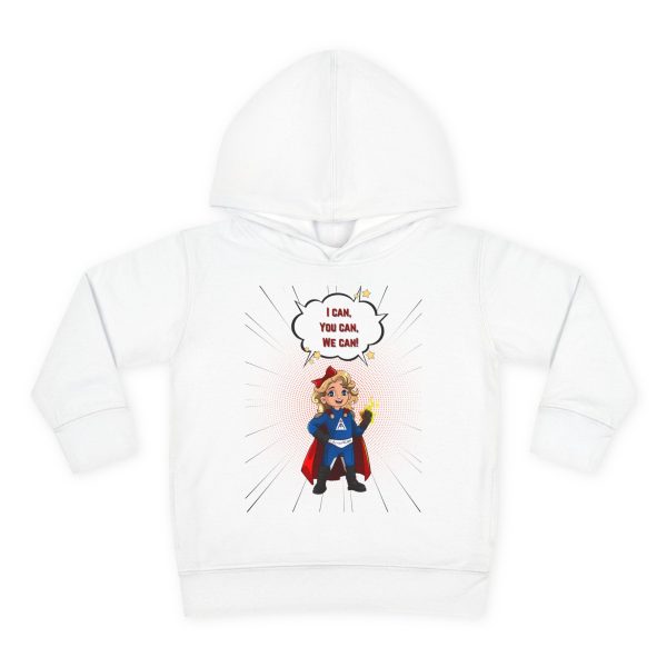 Superhero AmeriCan girl Toddler Hoodie - Image 3